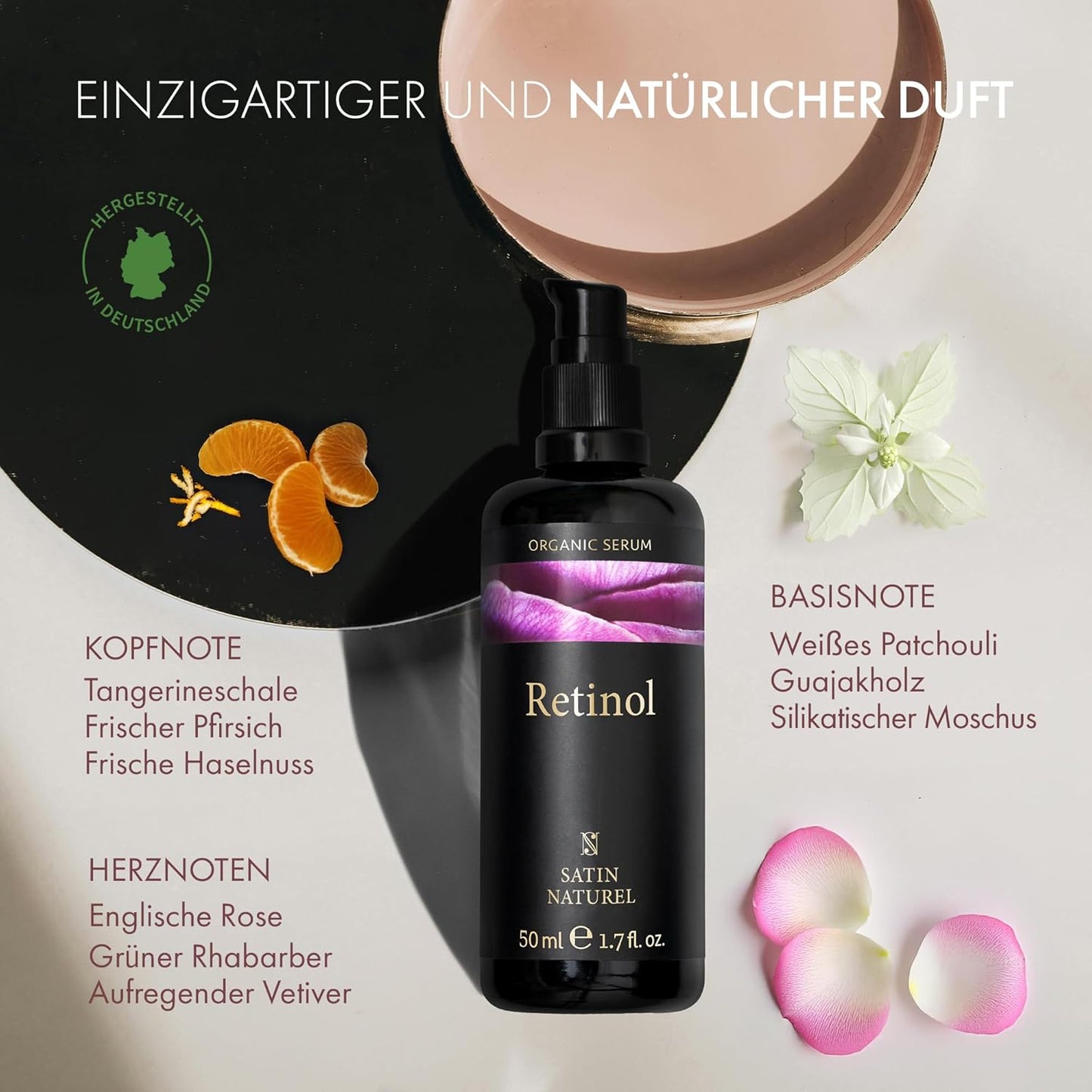 Retinol Bio Serum hochdosiert + Hyaluron + Bio Aloe Vera + Niacinamide + Salicylsäure
