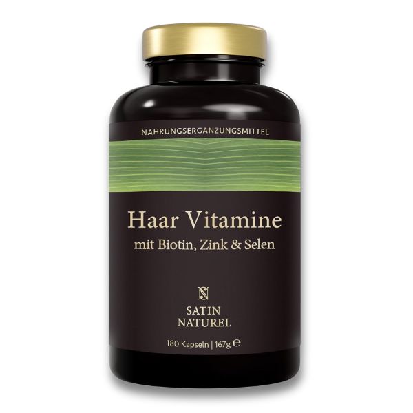 Haar Vitamine - 180 Kapseln hochdosiert mit Biotin Zink Selen