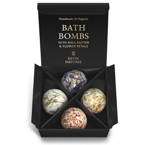 Bio Badepralinen "Moments of Gratitude" - 4 Luxuriöse BIO Badebomben Vegan