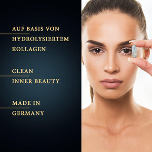 Kollagen Komplex mit Hyaluronsäure, Vitamin C & Spirulina - 180 Kapseln