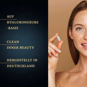 Hyaluronsäure Komplex Kapseln mit Vitamin C, Spirulina & Biotin - 90 Kapseln