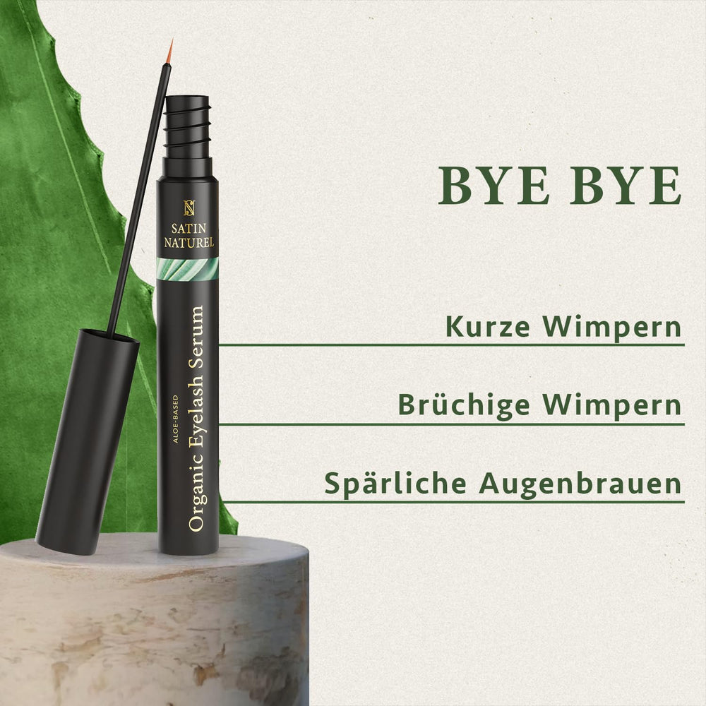 Bio Wimpernserum Aloe Vera & Rotklee – Für Wimpernwachstum & gepflegte Wimpern