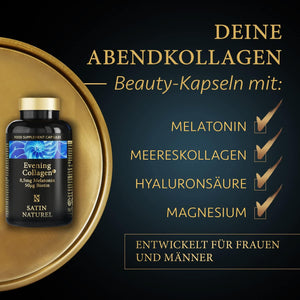 Kollagen Abend+ | Melatonin + Hyaluron Kollagen Kapseln
