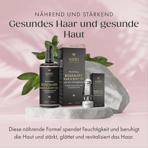 Bio Rosmarinöl Haare 100 ml - mit Applikator für die Kopfhautmassage