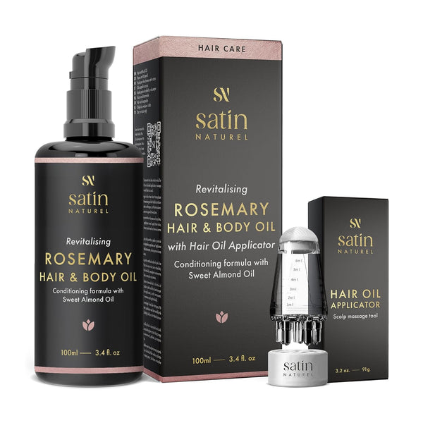 Bio Rosmarinöl Haare 100 ml - mit Applikator für die Kopfhautmassage