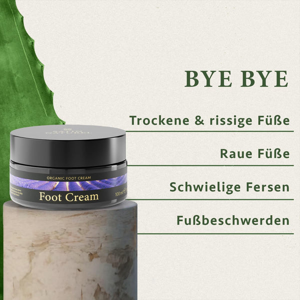Fußpflege Bio Creme Mit Sheabutter, BIO Aloe Vera & Salicylsäure