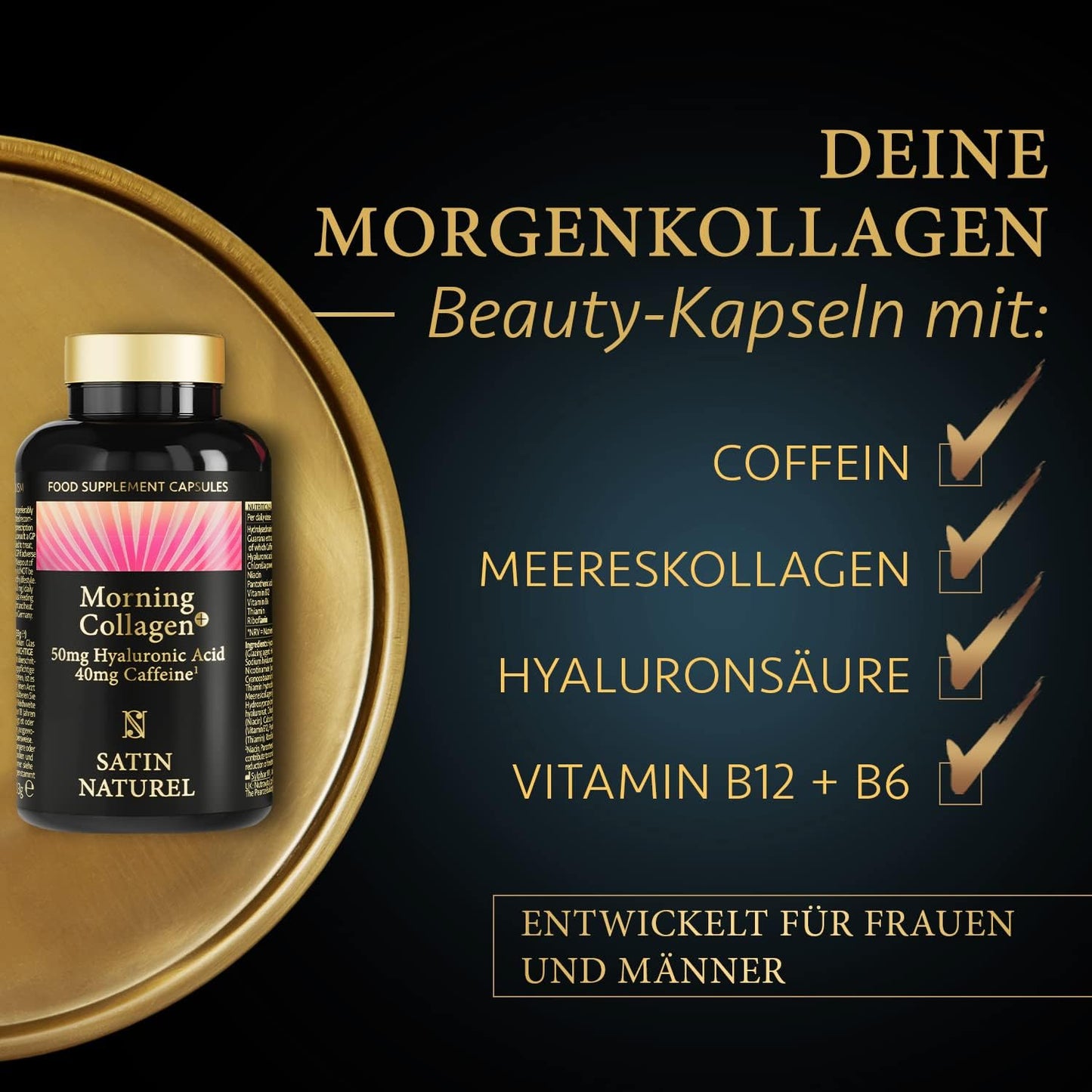 Kollagen Morgen+ | Hyaluron Kollagen 60 Kapseln