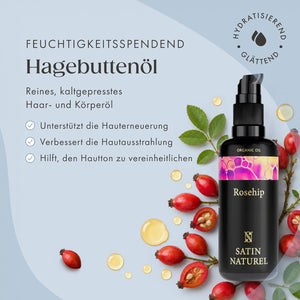 Bio Hagebuttenöl Kaltgepresst