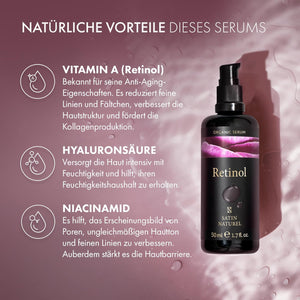 Retinol Bio Serum hochdosiert + Hyaluron + Bio Aloe Vera + Niacinamide + Salicylsäure