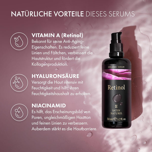 Retinol Bio Serum hochdosiert + Hyaluron + Bio Aloe Vera + Niacinamide + Salicylsäure