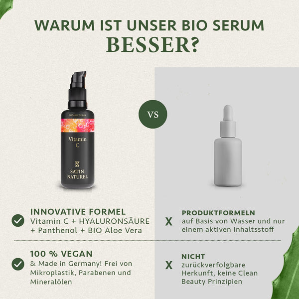 Bio Vitamin C Serum Mit Hyaluronsäure & Bio Aloe Vera