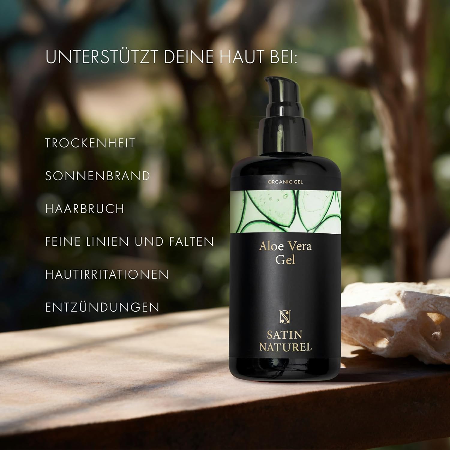 Bio Aloe Vera Gel | Reines Aloe Vera gel | Satin Naturel Bio Aloe Vera Gel | Reines Aloe Vera gel | Satin Naturel