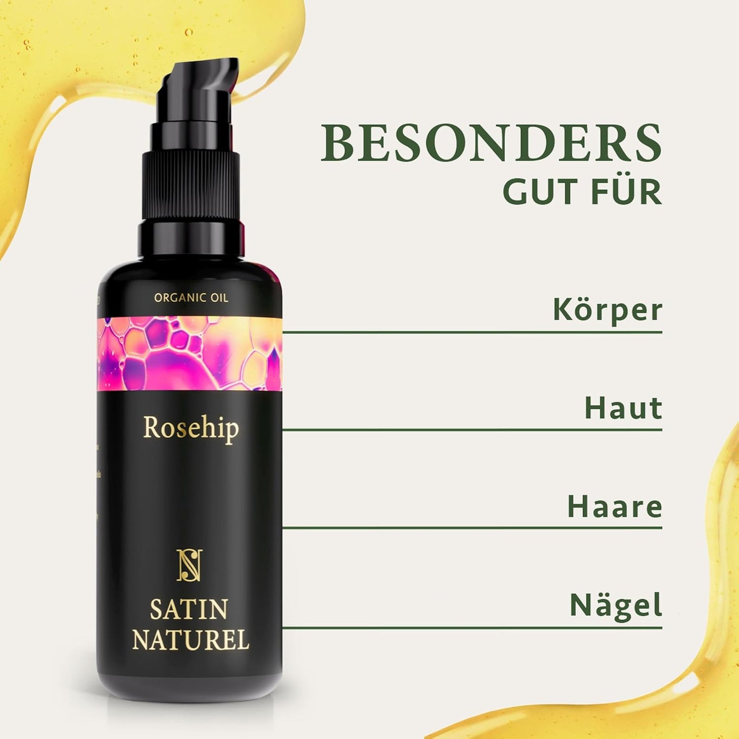 Bio Hagebuttenöl Kaltgepresst