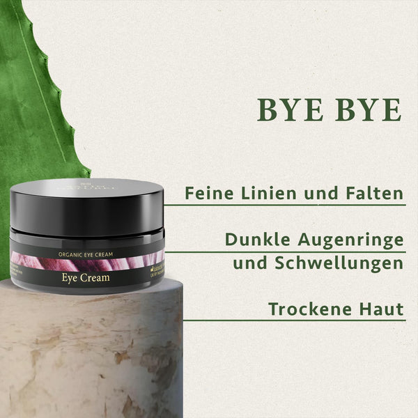 Bio Augencreme Mit Bio Aloe Vera, Hyaluron & Arganöl
