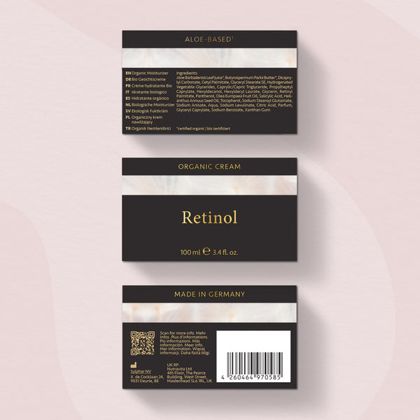 Retinol Bio-Creme – hochdosiert, mit Salicylsäure & Bio-Aloe Vera