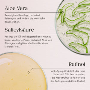 Retinol Bio-Creme – hochdosiert, mit Salicylsäure & Bio-Aloe Vera