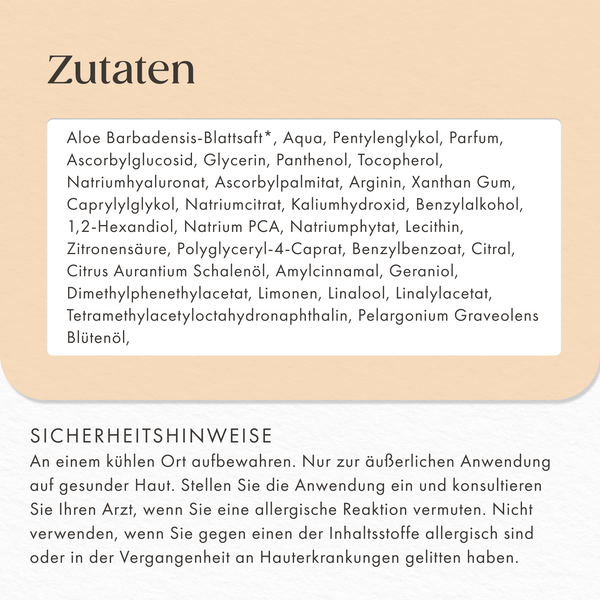 Bio Vitamin C Serum Mit Hyaluronsäure & Bio Aloe Vera