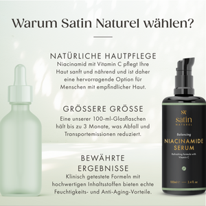 Satin Naturel, Niacinamide Serum, 100ml