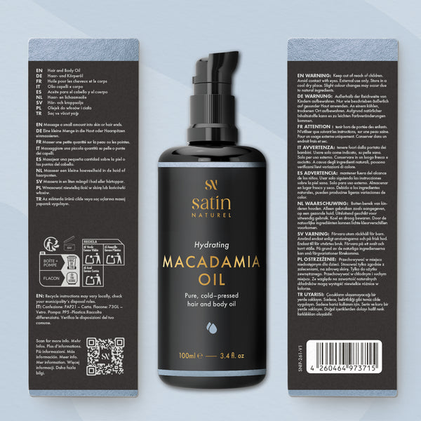 Satin Naturel Macadamiaöl, 100 ml