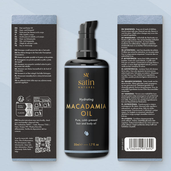 Satin Naturel Macadamiaöl, 50 ml