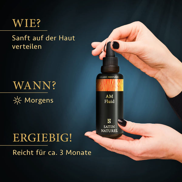 AM Morning Bio Fluid - Feuchtigkeitscreme mit Ceramiden, Bio Aloe Vera & Olivenöl