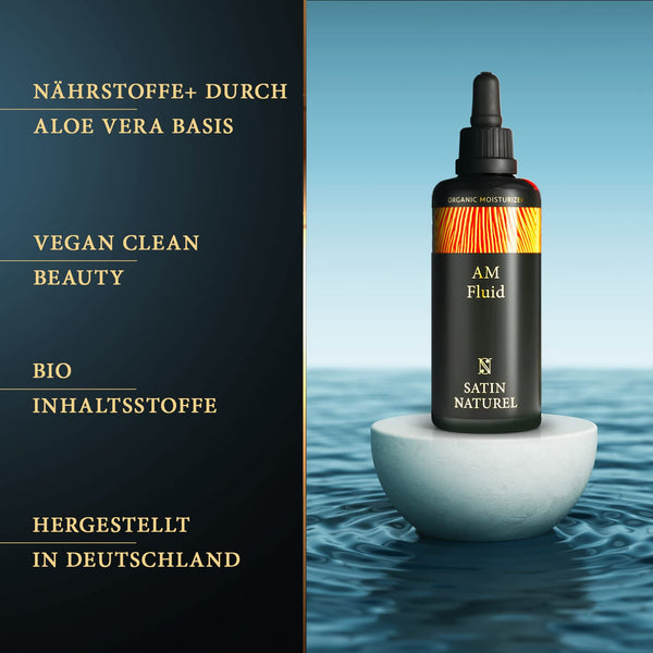 AM Morning Bio Fluid - Feuchtigkeitscreme mit Ceramiden, Bio Aloe Vera & Olivenöl