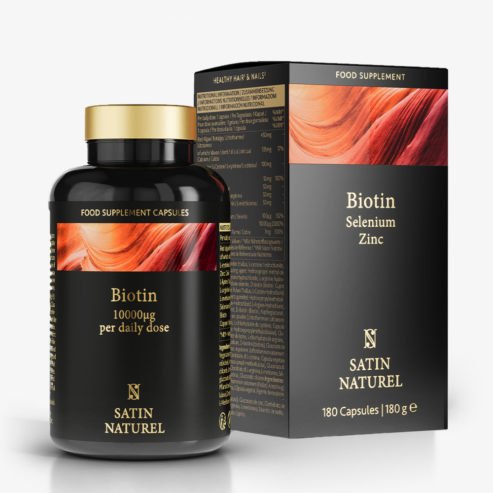 Biotin Kapseln | Haar Vitamine 180 Kapseln mit Biotin, Selen, Zink, Kalzium
